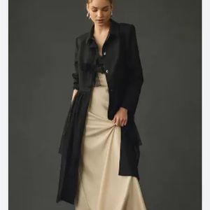 Mare Tulle-Skirted Trench Coat